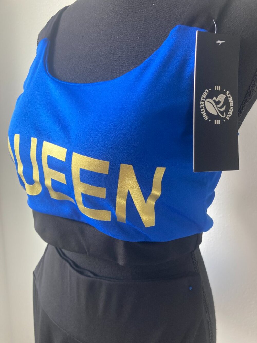 Women's Performance Blue & Black 2-Piece Queen Activewear Set – NWT